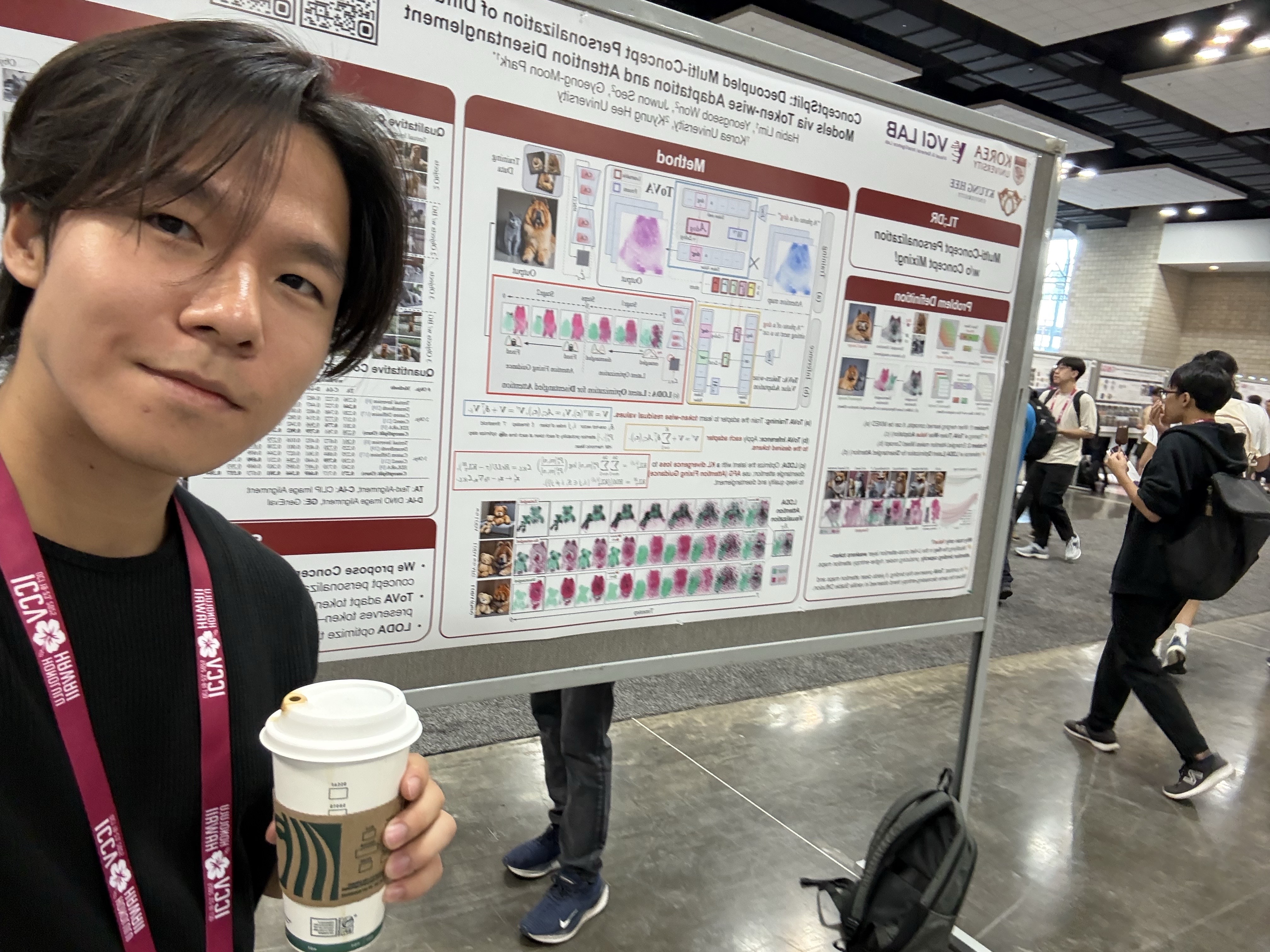 Habin Lim presenting ConceptSplit at ICCV 2025, Hawaii